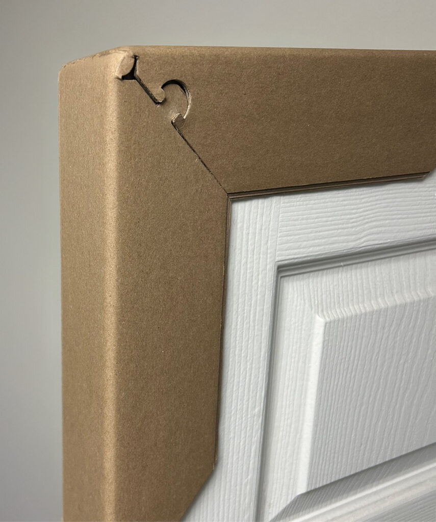 Litco Notch Pro V Board being applied to a door frame