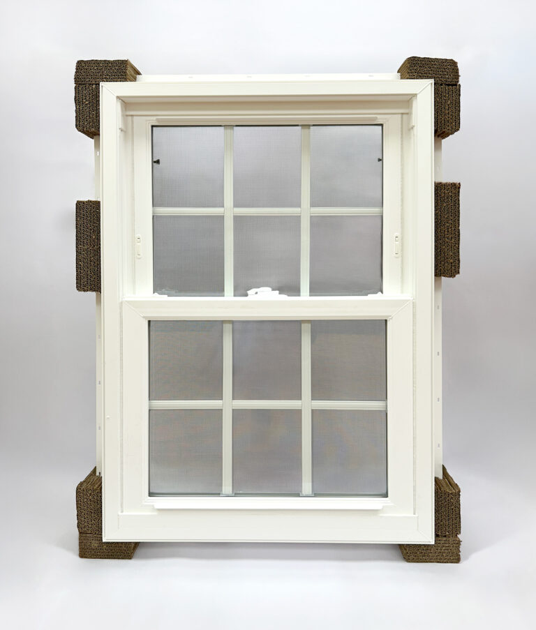 Full window with corrugated blocks-small